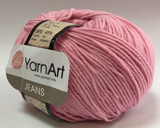Пряжа Yarnart Jeans (36 розовый)