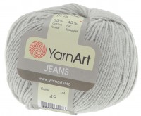 Пряжа Yarnart Jeans (49 серый)