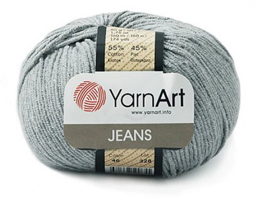 Пряжа Yarnart Jeans (46 серо-голубой)