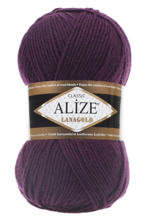Пряжа Lanagold Alize (111 т.фиолетовый)