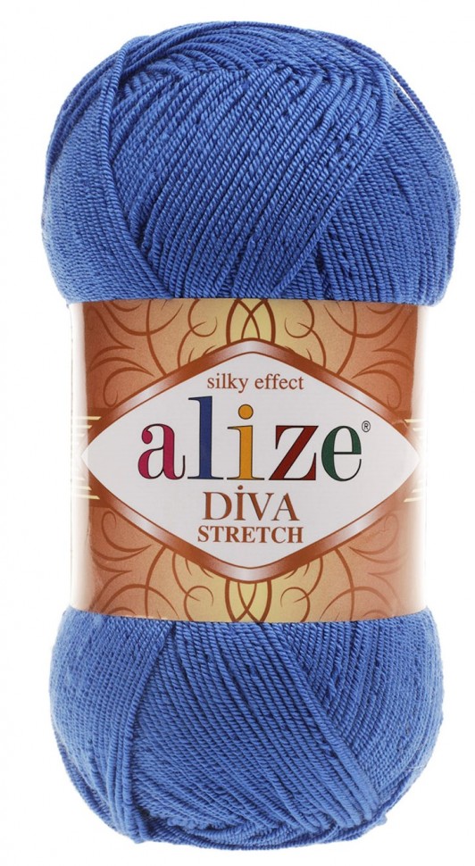 Пряжа Diva stretch Alize (132 голубой) Alize