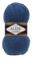 Пряжа Lanagold Alize (155 насыщенный синий)