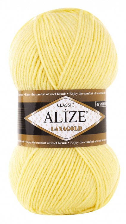 Пряжа Lanagold Alize (187 св.лимонный)